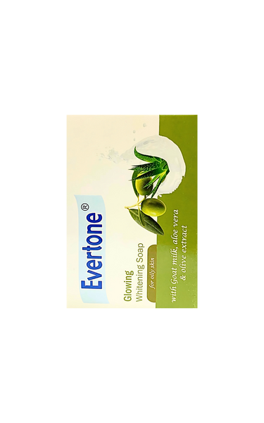 Evertone Glowing Whitening Soap With Goat Milk, Aloe Vera & Olive Extract (For Oily Skin)